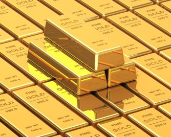 Gold Bars in vault